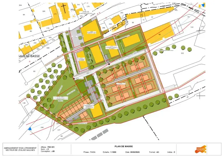 Plan nouveau quartier côte rouge